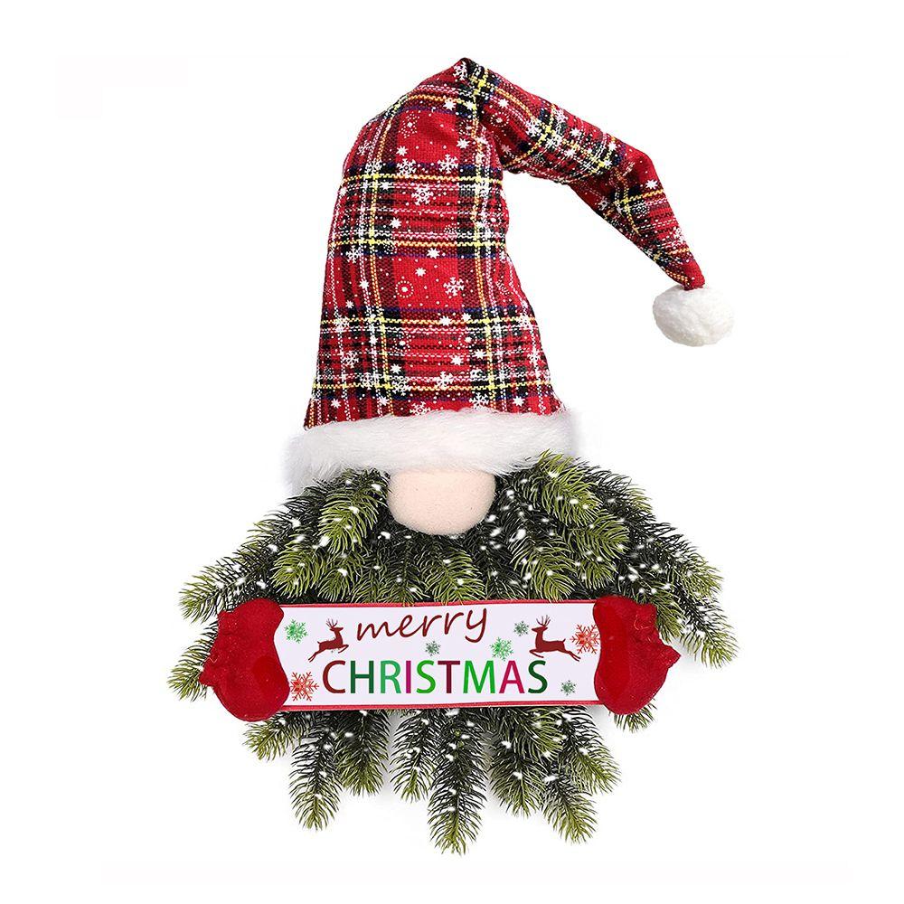 Branches Xmas Tree Ornament Christmas Swedish Gnomes Dangling Santa Claus Long Legs With Lights