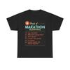 Running A Marathon T Shirt Funny Jokes Heavy Cotton