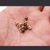 30-300pcs/lot 3 4 5 6mm Gold Color Round Spacer Beads Smooth Ball End Seed Beads For Jewelry Making Finding Accessories Supplies