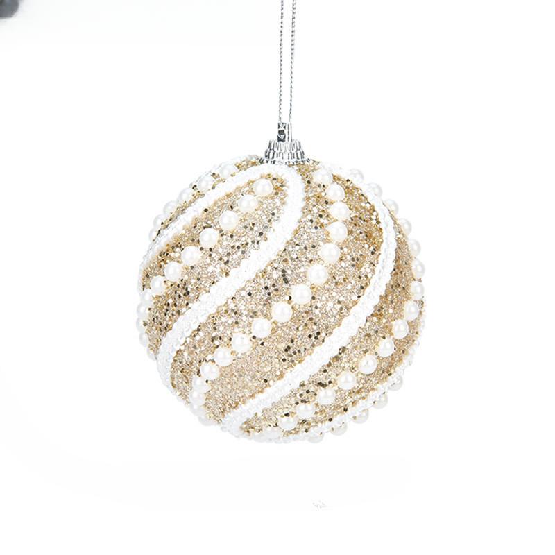10PCS Christmas Ball, Christmas Tree Pendant Colorful Ball Atmosphere Hanging Decoration Festival Party Decoration Props