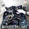 Exquisite 3D Murder Drones Duvet Cover Pillowcase Bedding Set Adult kids Bedroom Decoration Gift Single Double Large Size