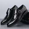 Fashion New Monk Strap Loafers  For Men Red Green Pointed Crocodile Pattern Shoes Designer Formal Wedding Dress Homecoming Footwear