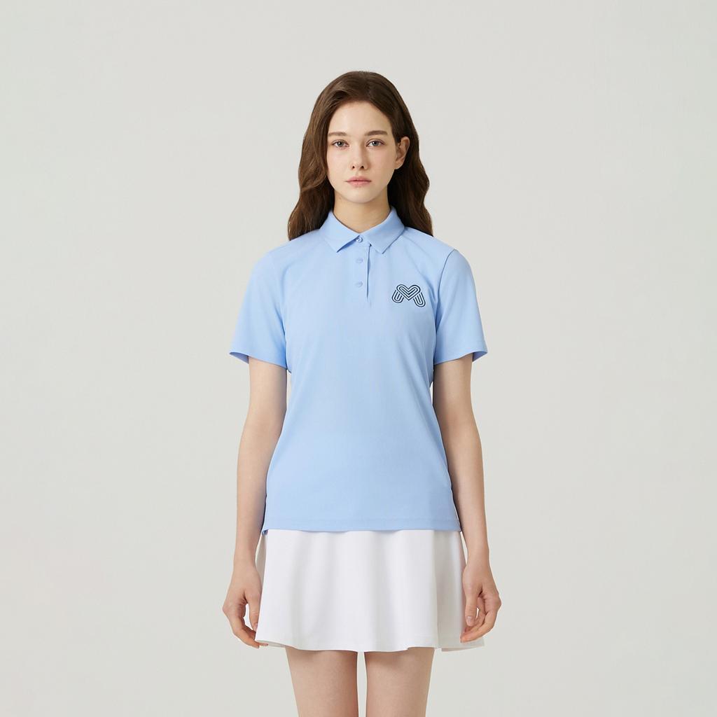 MARTINE GOLF Big M Basic Fit Half Sleeve T-Shirts_S/Blue
