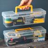 Transparent Tool Storage Box With Handle Portable Sealed Dustproof Tools Storage Organizer Multifunctional Tool Case