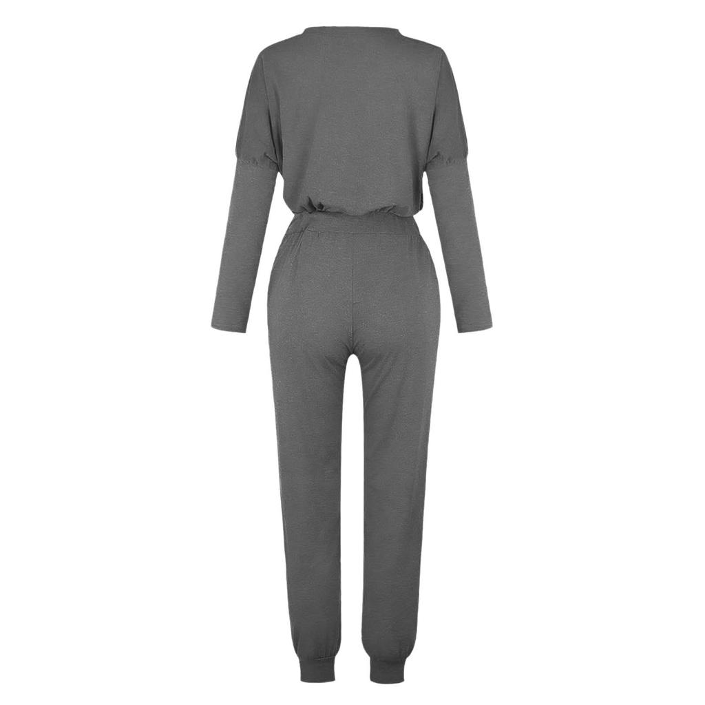 Women Set With Pockets Loose Tops+Pants