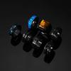 Stainless Steel Casting Natural Stone Ring Seven-piece Set Rotatable Black Oil Ring Men's Jewelry Set