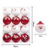 12pcs Electroplated Painted Christmas Balls Pendant 6cm Xmas Tree Pendants  Party Favors
