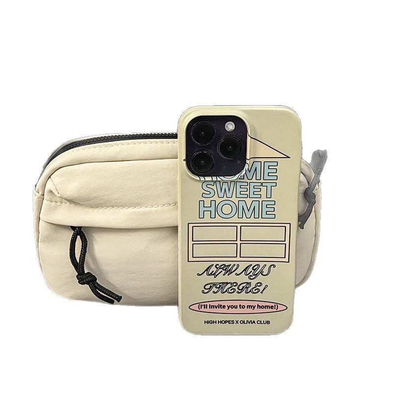 New casual sports messenger bag men's and women's niche nylon shoulder bag light, simple and fashionable mobile phone bag