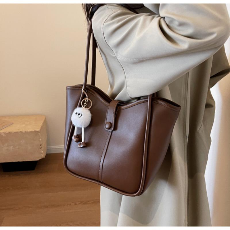 Textured Large-capacity Bag New Fashion Women's Bag Autumn and Winter Shoulder Bag Commuter Messenger Tote Bag