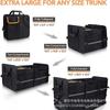 Large Capacity Foldable Car Trunk Organizer Box With Insulated Cooler Bag Waterproof Oxford Fabric Storage Bin SUV Van