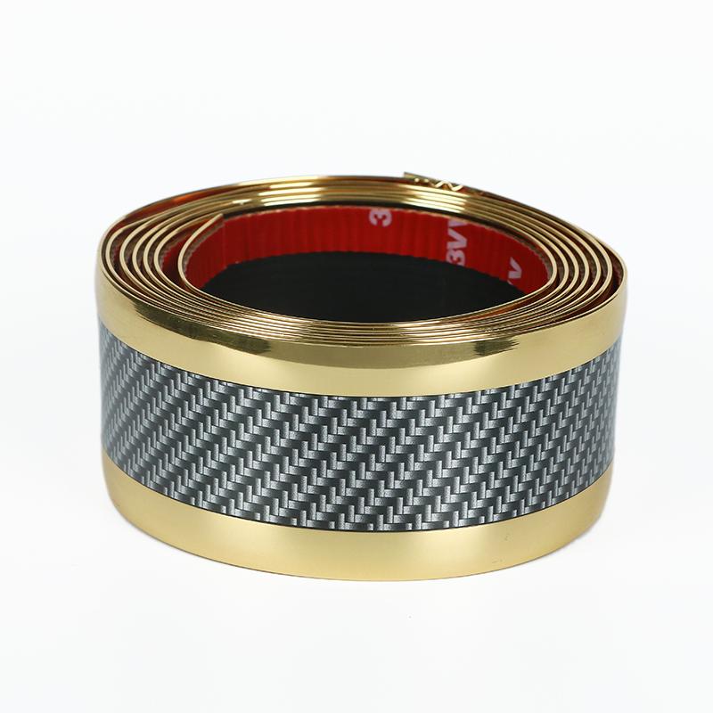 

Защитная резиновая полоска для порога автомобиля, защитная пленка для бампера, наклейка для Suzuki Vitara golden 5cmX1.25M