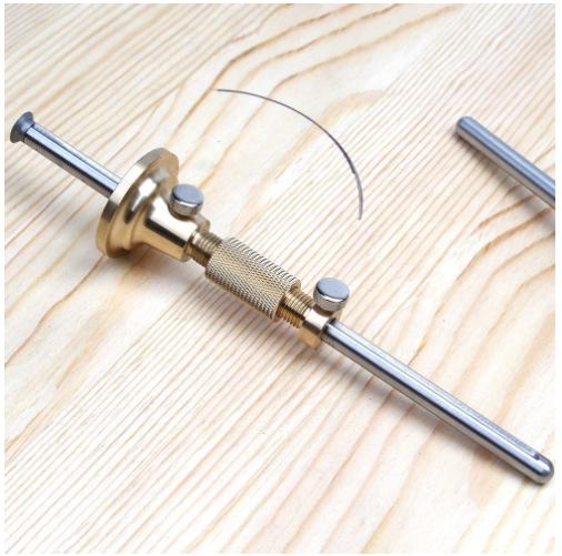 Woodworking European Style Scriber Wheel Marking Gauge with Fine-tuning Carpentry Parallel Line Drawing Mortise Wood Scribe Tool