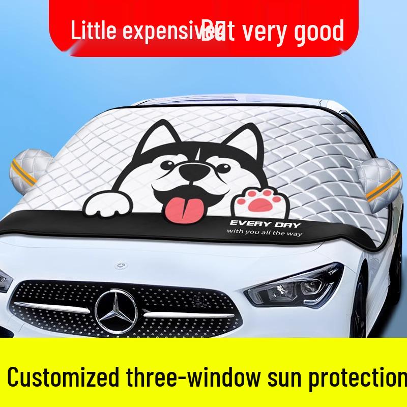 Compact Car Windshield Sunshade and Heat Insulation Visor