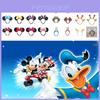 Diadema de Orejas de Dibujos Animados de Minnie Mickey para Adultos y Niños Adorable y Brillante Accesorio para el Cabello con Lazo de Mariposa