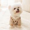 Cute Dog Clothes, Four-legged Warm In Autumn and Winter, Egg Flower Smiley Face, Tractable, Piled and Thickened Warm Home Clothes