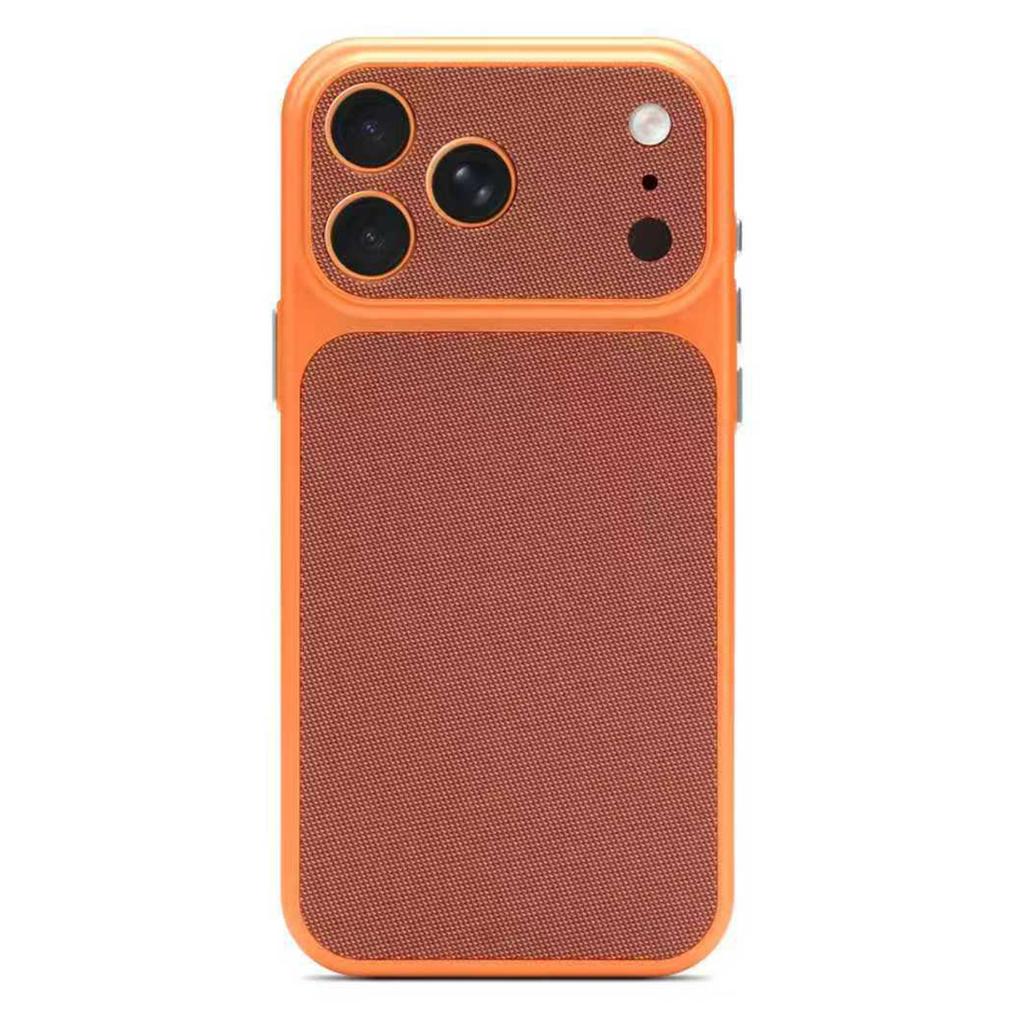 For iPhone 17 Pro Magnetic Case Fabric Texture PC Anti-Scratch Phone Cover Compatible with MagSafe