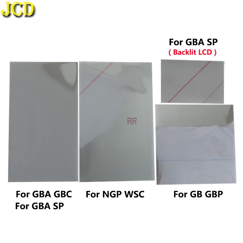JCD Para Gamboy GB GBP Película Polarizadora Polarizador Para Tela Retroiluminada GBA GBC GBASP NGP WSC Parte de Modificação Filme Polarizador