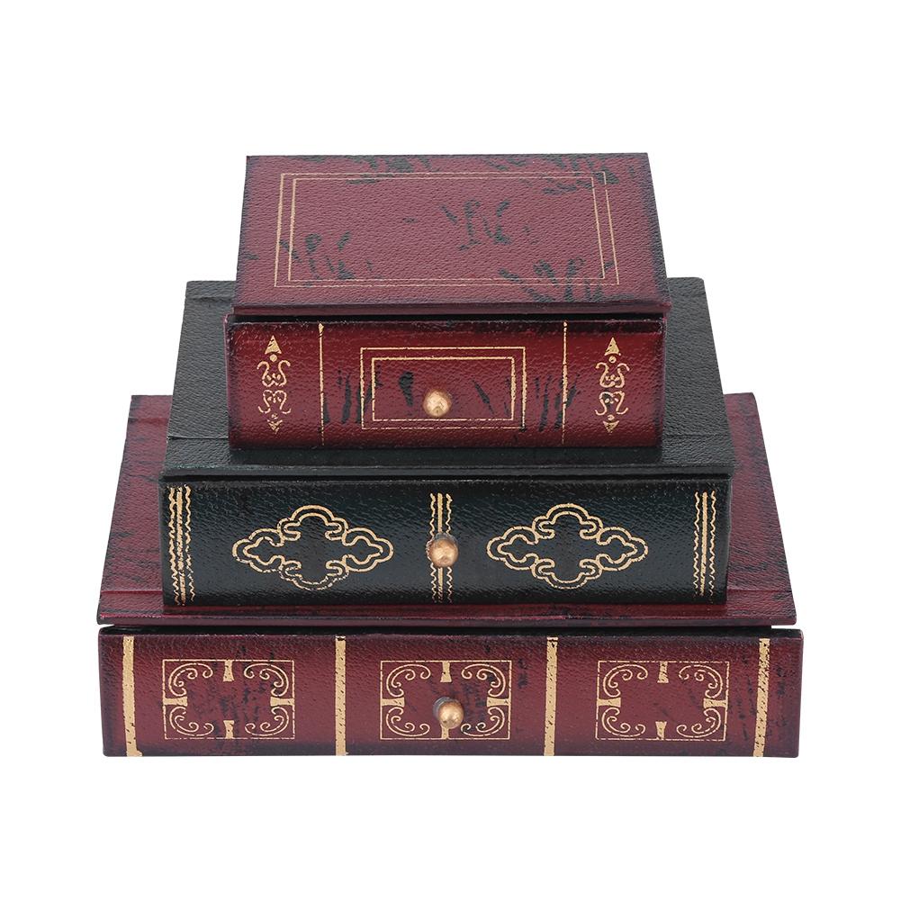 Fashionable Book Shape Jewelry Gift Storage Chest Box Case Holder Organizer