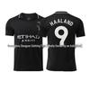 25-26 Haaland Away Football Jersey Set: Adult & Kids Short Sleeve with Number 9