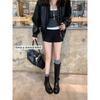 Shoes Removable Two Wear Buckle Belt Platform High Boots Long Boots Women's Knight Boots Autumn and Winter