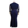 XL To 5XL Women's Autumn Lace Patchwork Long Dress
