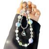 Exquisite Gradient Star Phone Chain Crystal Double Chain Heart-Piercing Pendant Wrist Phone Strap Bag Pendant