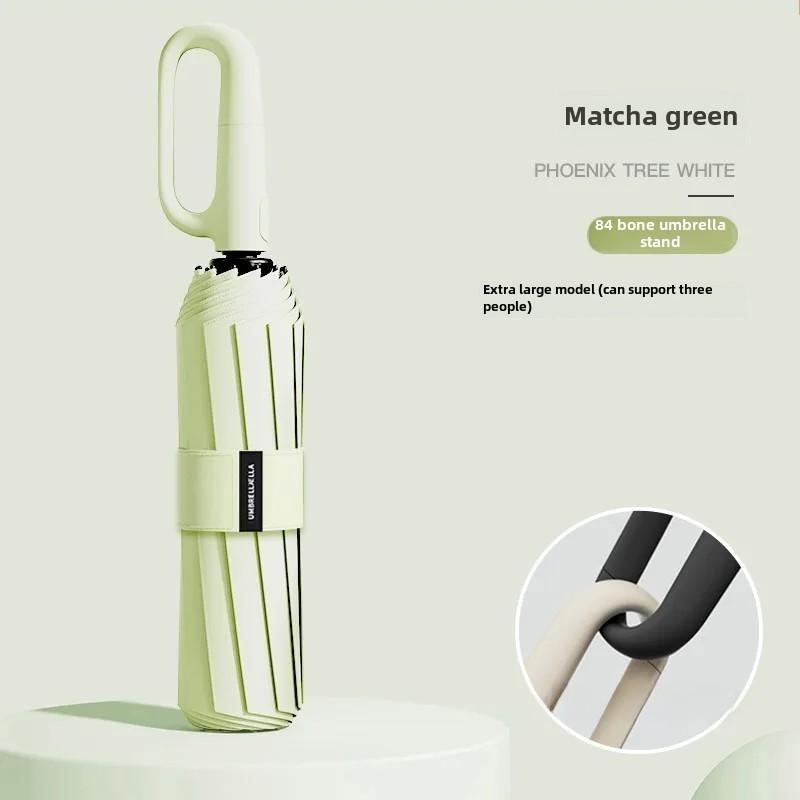 Automatic Folding Umbrella For Men Women Sun Rain Dual Purpose Umbrella Reverse Folding Feature