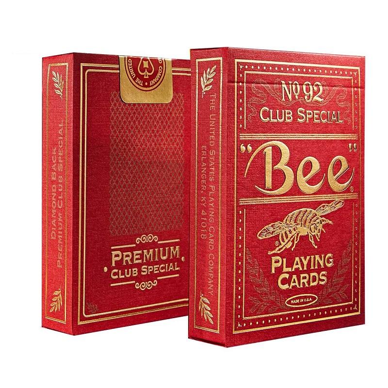 

Игральные карты Coterie Bee Gold Edition Коллекция USPCC Колода карточных игр Волшебные трюки красный