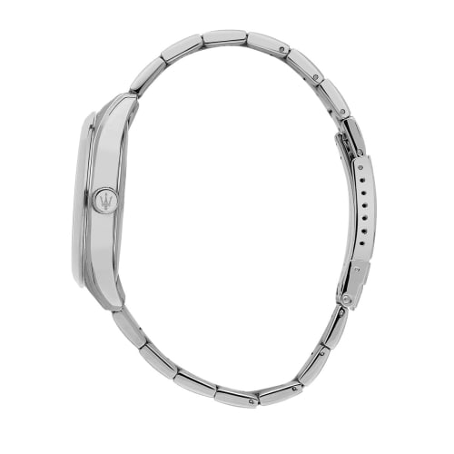 Official Maserati Attrazione 43mm Men's Quartz Watch R88531515007, Luminous Dial and Hands, 5 ATM Water Resistance, Japanese Movement, 2-Year Warranty