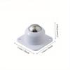 8 Pcs of Self-adhesive 360° Rotating Rollers,Mini Rotating Wheels with Heavy-duty Ball Bearings for Furniture Boxes Rolamentos