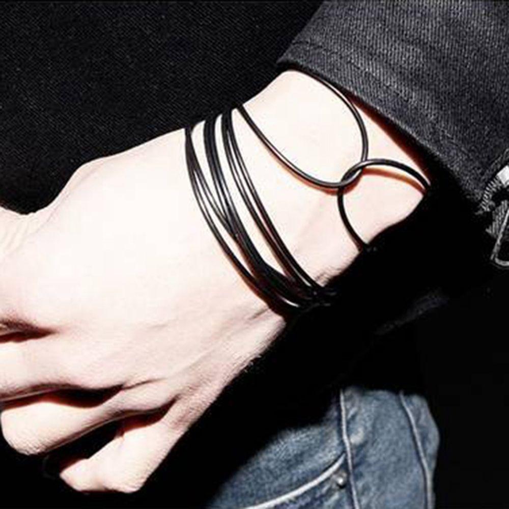 Men Jewelry Gift Wristband Silicone Thin Bracelet Silicone Bracelets Bangles Multicolor Bracelet
