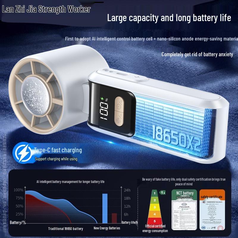 Handheld Ice Pack Mini Fan: Portable Outdoor Cooling Gadget