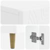 Bathroom Storage Cabinet DELFT White 30 X 31 X 80 Cm