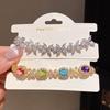 French Zircon Oval Cross Flower Clasp Bracelet - Retro Court Style, Light Luxury Jewelry