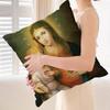 Virgin Mary Christian Pillowcase Toon Gift Cushion Cover Bedroom Home Sofa Chair Seat Decor Pillow Case