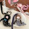 Korean Style Plush Mermaid Doll Key Chain Lace Ribbon Stuffed Plush Dolls  Backpack Decor