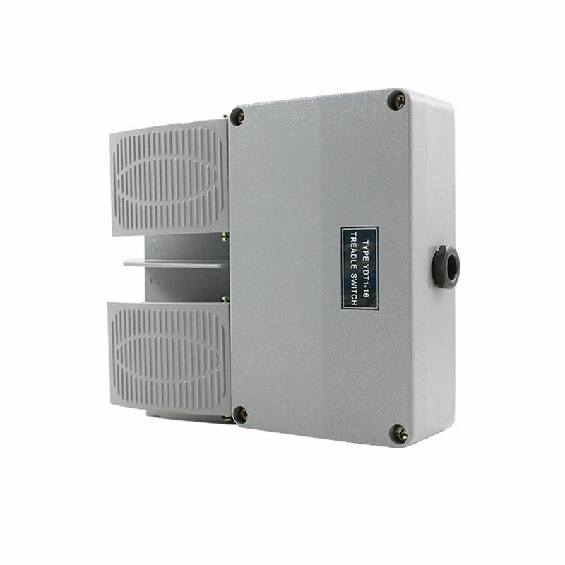 Foot Switch YDT1-16 Aluminum Shell Gray Double Pedal Switch Machine Tool Accessories