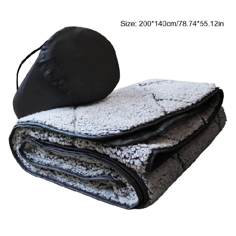 Waterproofs Outdoor Blanket Soft Moisture-Proof Folding Mat Thickened Fleece Camping Blanket for Outdoor Camping Picnics