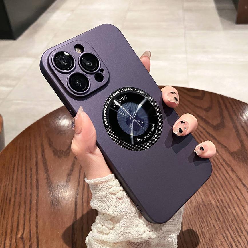 Magnetyczne etui do ładowania bezprzewodowego na telefon iPhone 14 13 12 Pro Max 14 Plus 14 Pro Max Wstrząsoodporny ochraniacz obiektywu aparatu Twarda obudowa