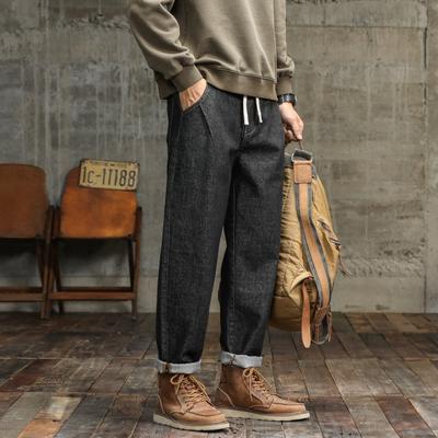 American Jeans Men's Spring and Autumn New Loose Straight Harlan Pants High Elastic and Comfortable