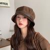 Warm Fisherman Caps Wide Brimmed Warm Basin Hat Casual Corduroy Bucket Hat  Outdoor Travel