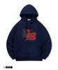 [Non-Fleece Or Fleece-Lined] Flaming Print Hooded Sweatshirt (Type C)