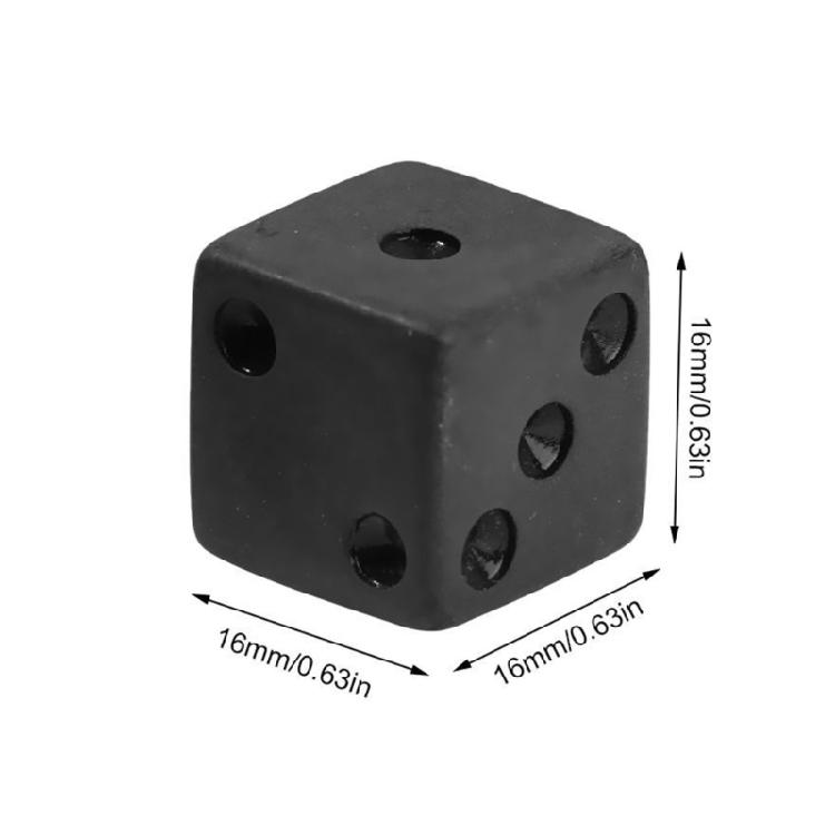 16mm Würfelset Bunte sechsseitige Würfelwürfel mit großen Punkten Spielwürfel Runder Block Kinder Matheunterricht Lernspielzeug