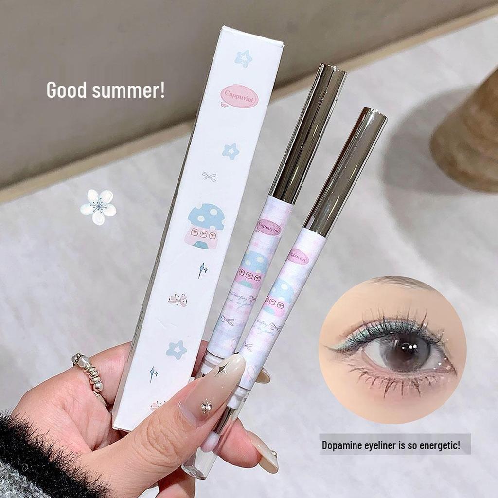Cappuvini Pet Party Smudge-Proof Double-Ended Eyeliner Gel Pencil - Natural Shimmer & Beginner-Friendly