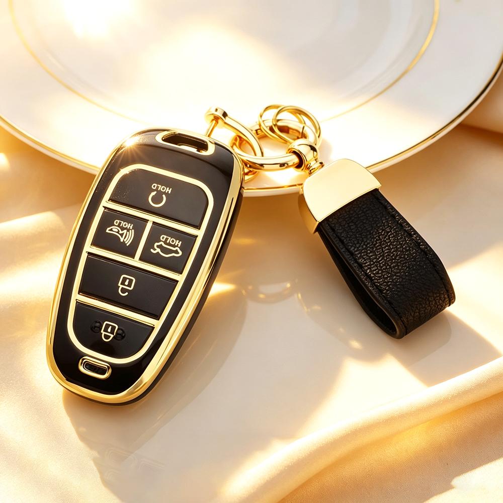 5 Buttons Tpu Remote Key Fob Case Cover For Hyundai Sonata Nexo Dn8 Santa Fe Tm Tucson Nx4 Staria Ioniq Auto Accessories