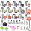 FAIS DU 8-52pcs Russian Piping Tips Cake Decorating Set Baking Supplies Set for Cupcake Rose Flower Nozzles Icing Pastry Tips