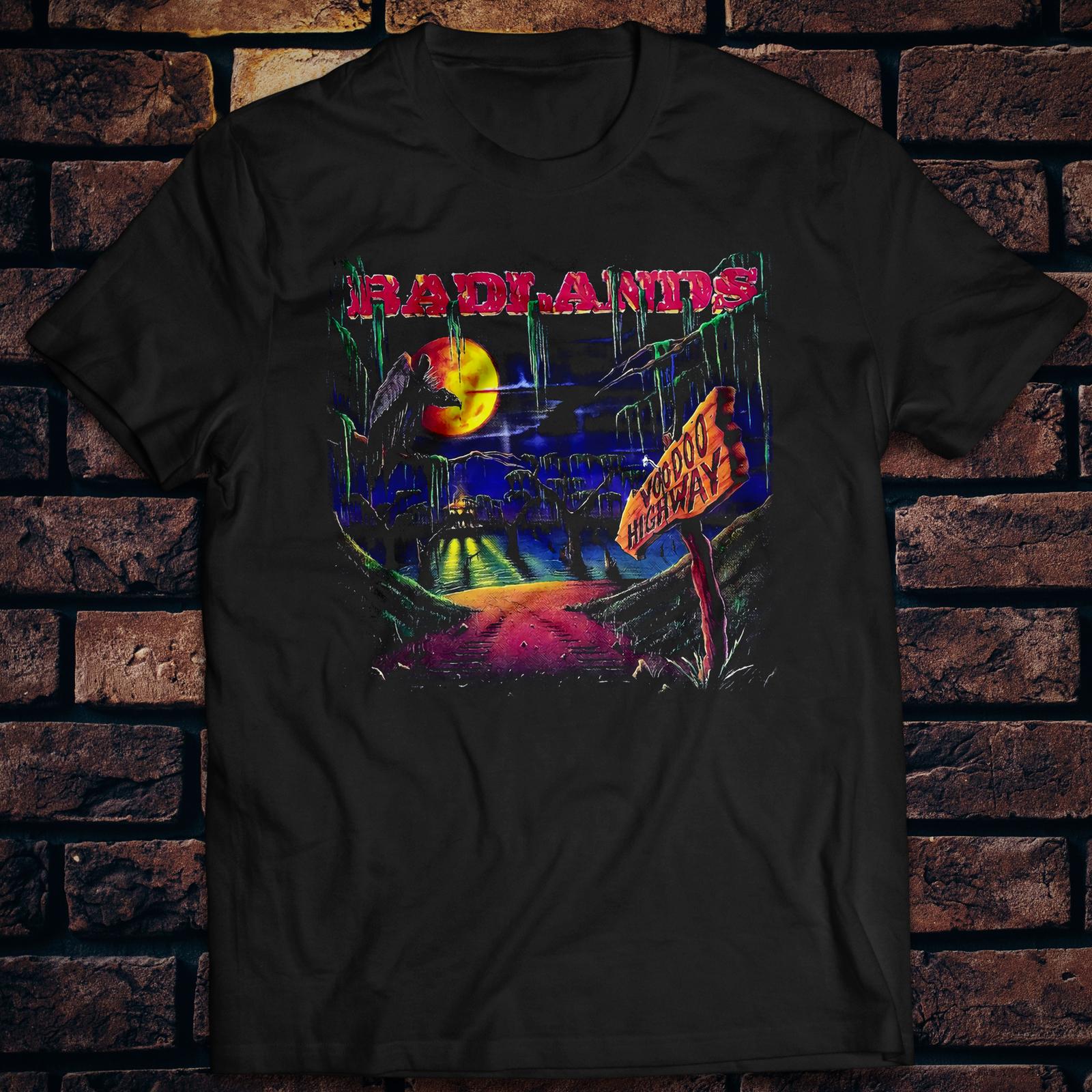Classic Rock Band Badlands T-shirt Voodoo Highway Dusk Ray Gillen Vintage Retro L