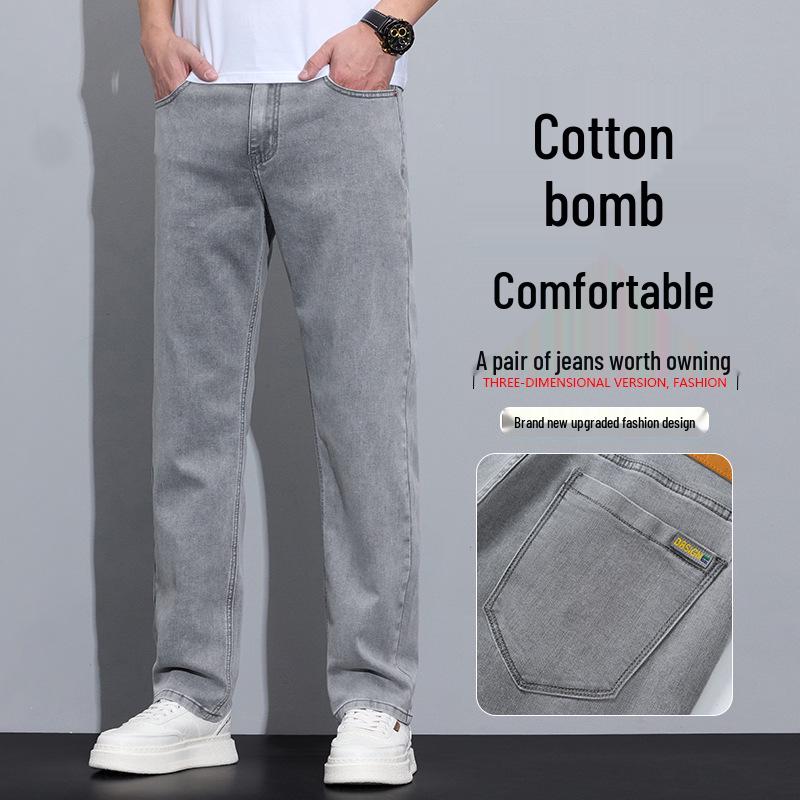 

Men s Premium Stretch Straight-Leg Jeans: Lightweight Casual Spring/Summer 2025 Edition 33 (26-inch Waist)