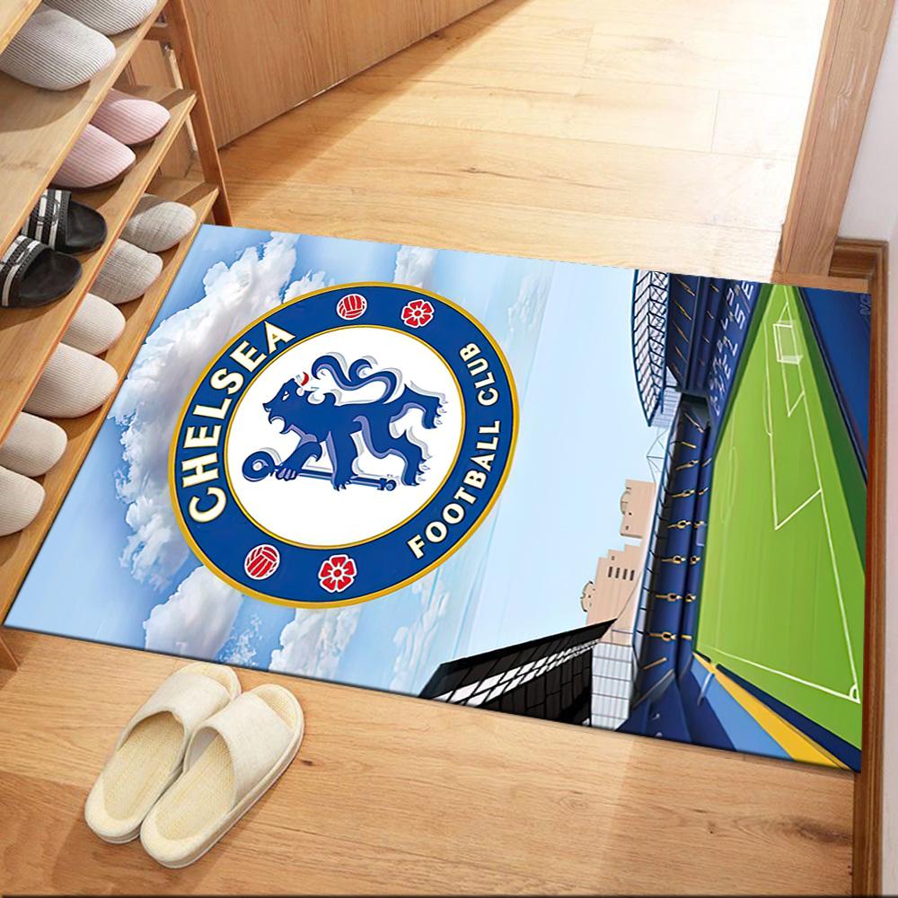 Love Chelsea Football Club Logo Square Rugs Are a Great Choice for Living Rooms, Bedrooms, Home Décor, and As Gifts.