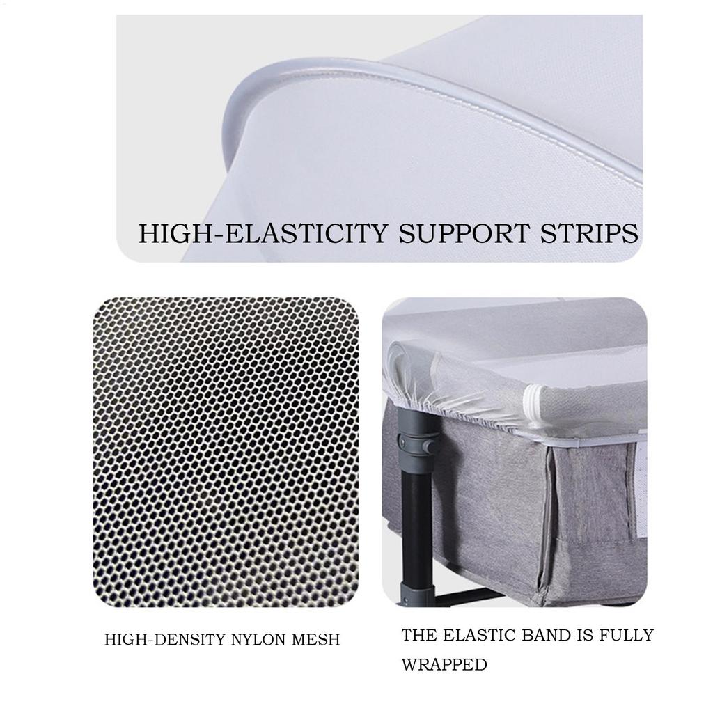 Baby-Moskitonetz für Kinderbett Faltbarer Insekten-/Käferschutz Atmungsaktives Netz Kinderwagenabdeckung Belüftetes Bettnetz für Babyschlafsicherheit